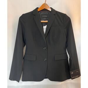 Banana Republic Women’s Black Classic Two-Button Blazer - Petite 0P New